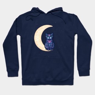 Moon cat Hoodie